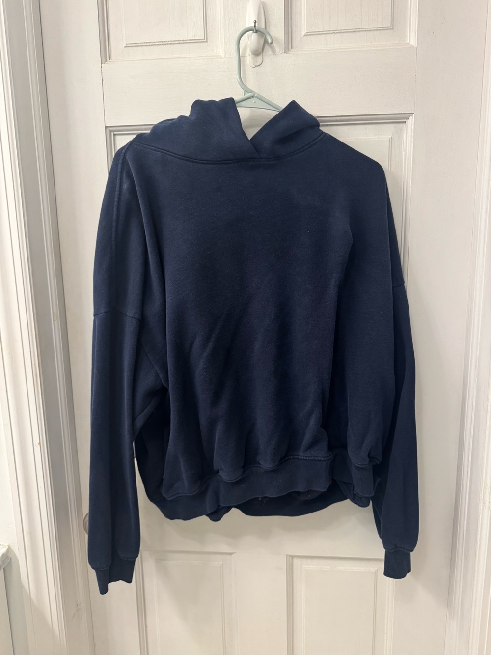 Navy Pullover Hoodie Sweater - Classic Women’s Sweatshirt